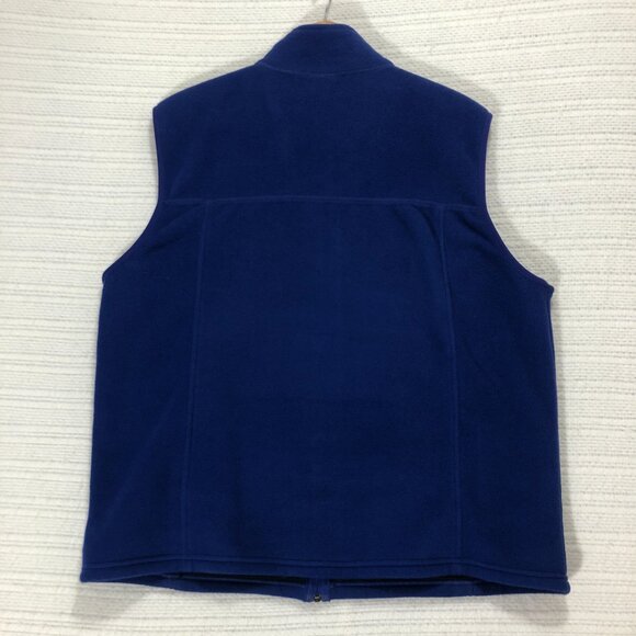L.L. Bean Men's Polartec Fleece Blue‎ Zipper Up Vest Size XL - Picture 6 of 8